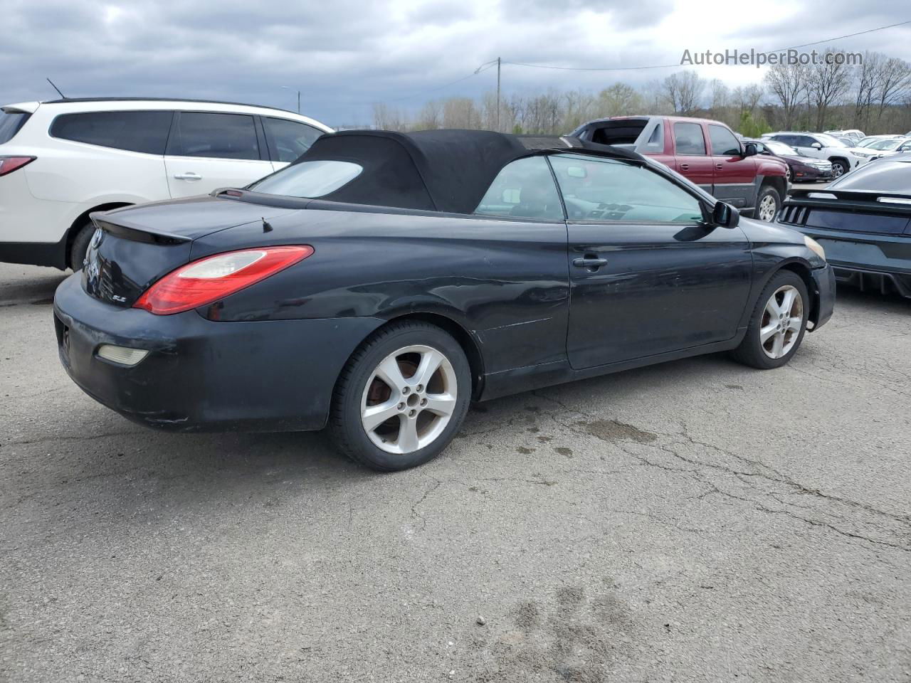 2008 Toyota Camry Solara Se Black vin: 4T1FA38P28U158298