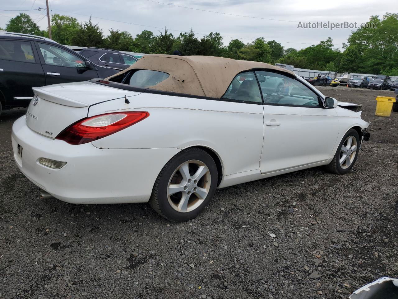 2007 Toyota Camry Solara Se White vin: 4T1FA38P77U119852