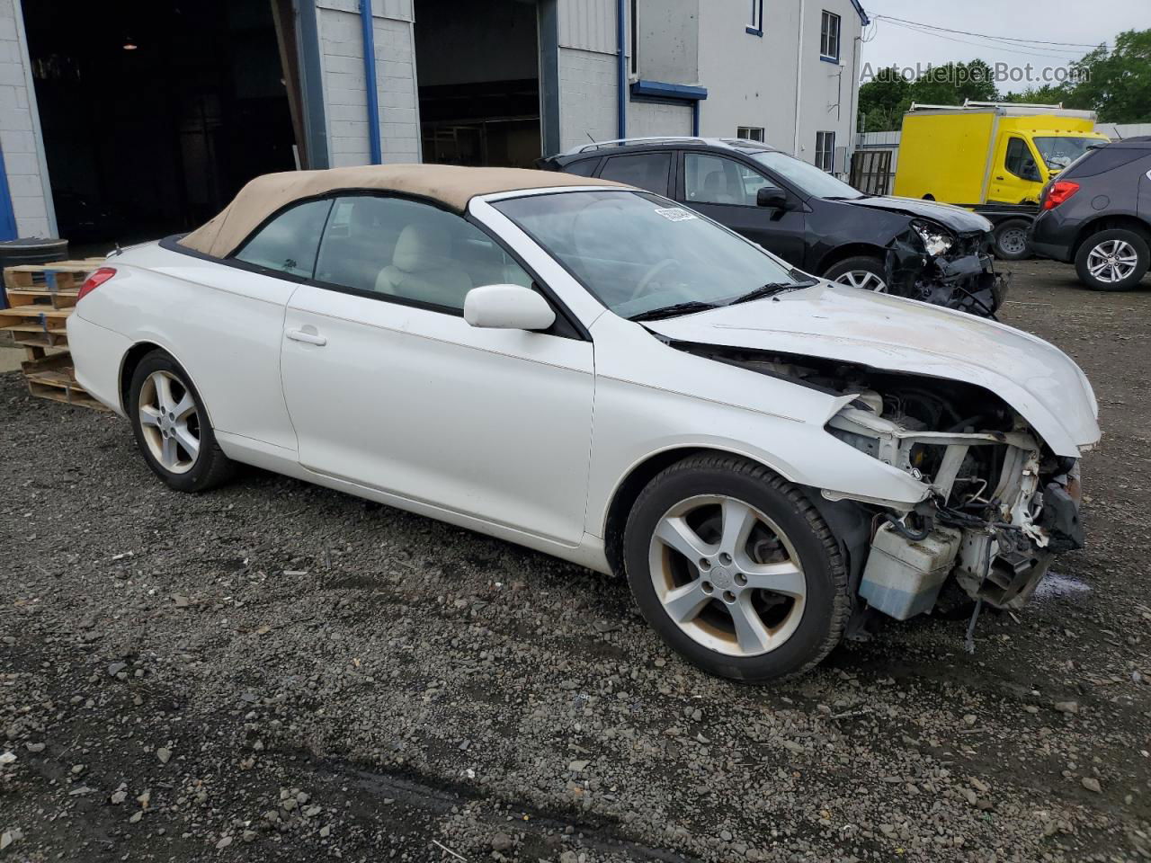 2007 Toyota Camry Solara Se White vin: 4T1FA38P77U119852