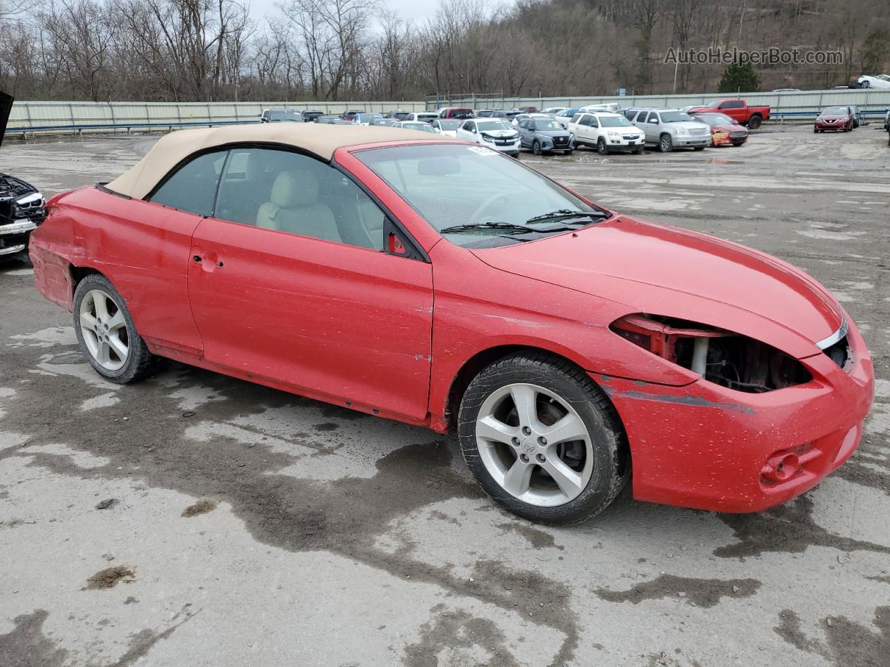 2008 Toyota Camry Solara Se Red vin: 4T1FA38P78U137866