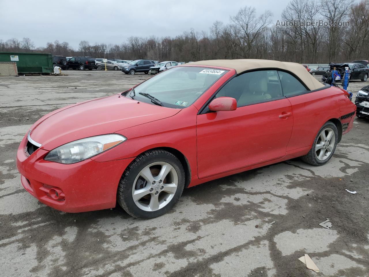 2008 Toyota Camry Solara Se Red vin: 4T1FA38P78U137866