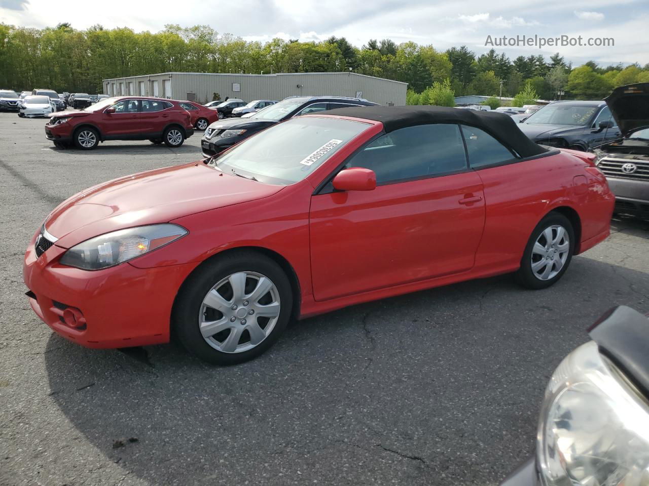 2007 Toyota Camry Solara Se Red vin: 4T1FA38P87U109119