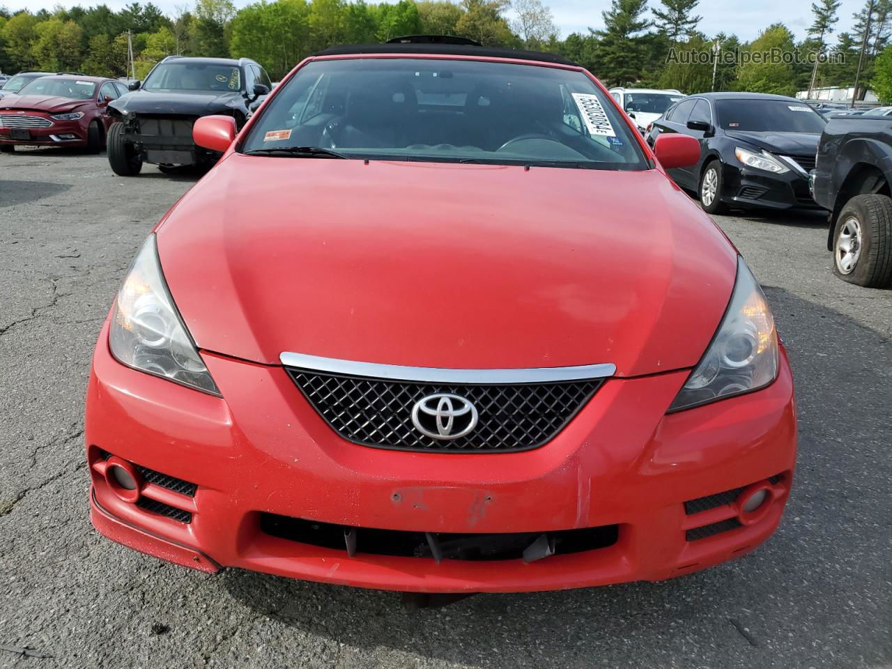 2007 Toyota Camry Solara Se Red vin: 4T1FA38P87U109119