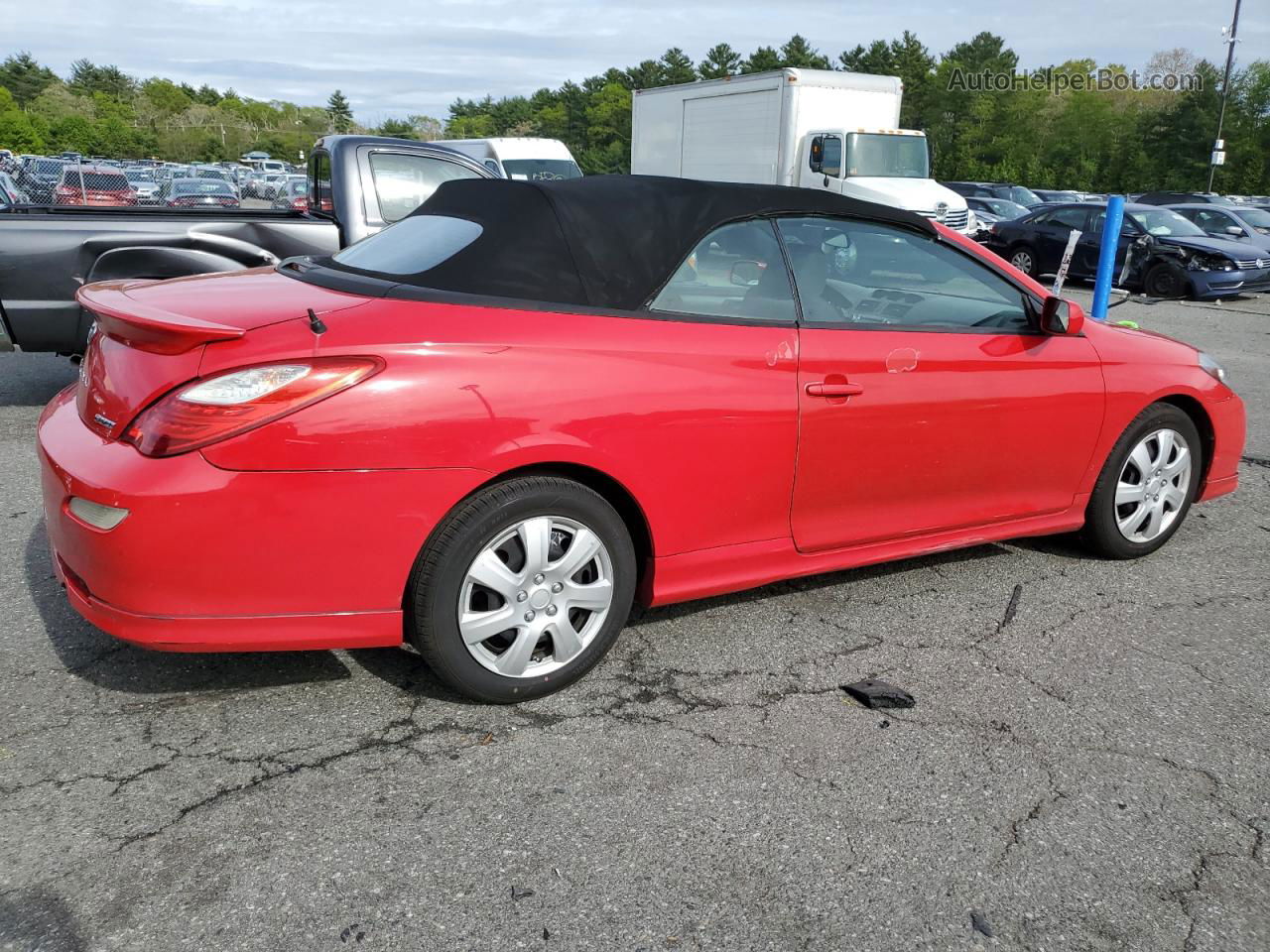 2007 Toyota Camry Solara Se Red vin: 4T1FA38P87U109119