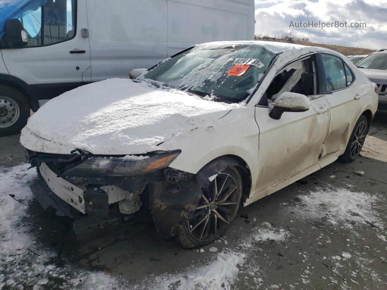 2021 Toyota Camry Se White vin: 4T1G11AK0MU423902