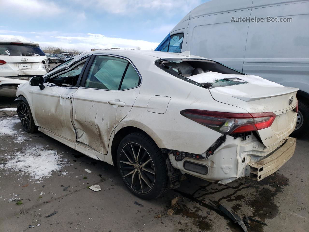 2021 Toyota Camry Se White vin: 4T1G11AK0MU423902