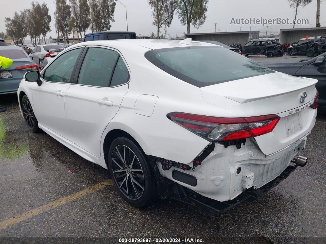 2021 Toyota Camry Se White vin: 4T1G11AK0MU449982