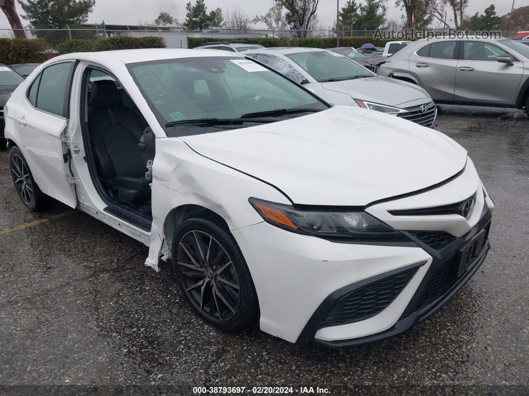 2021 Toyota Camry Se White vin: 4T1G11AK0MU449982