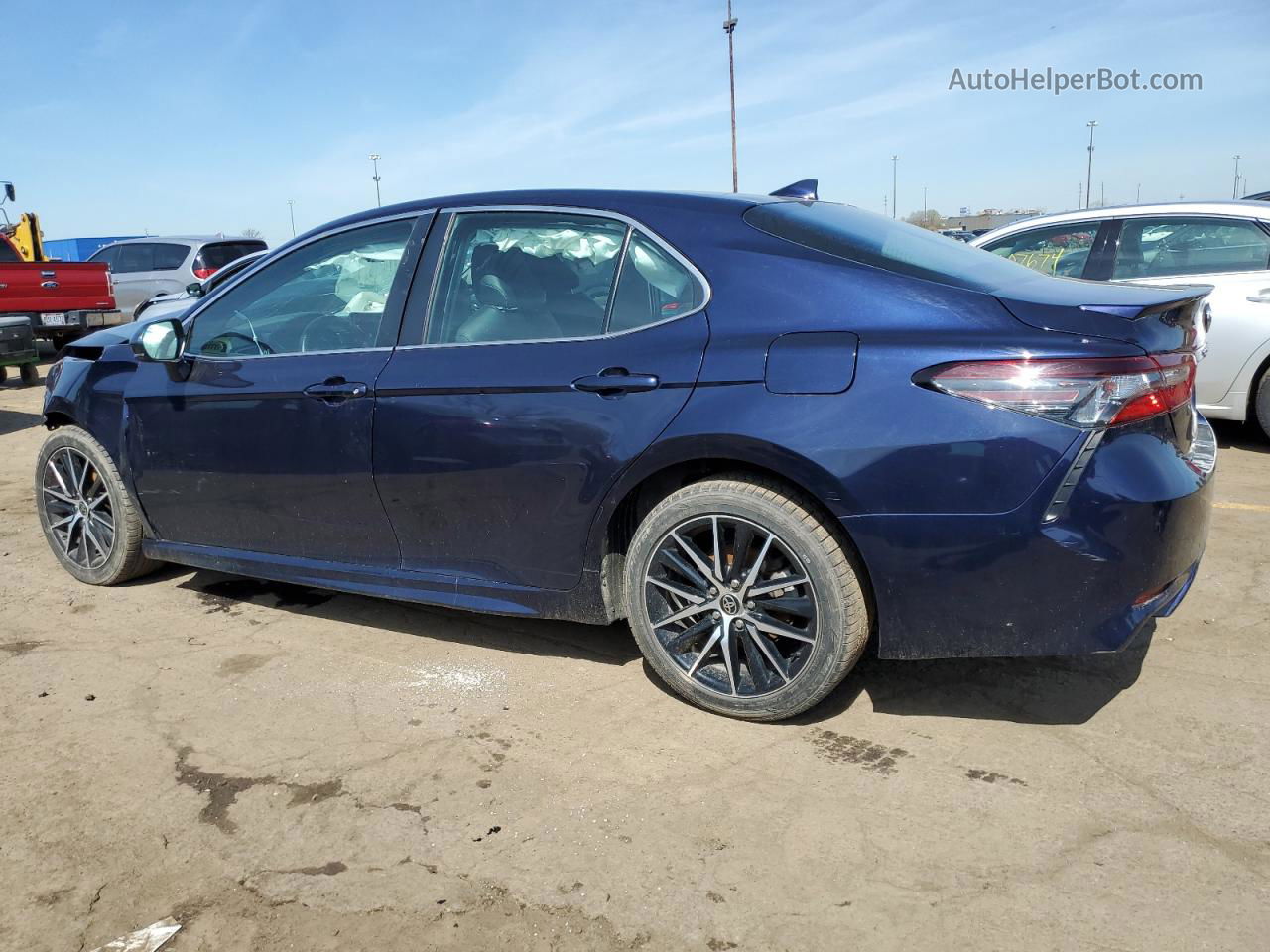 2021 Toyota Camry Se Синий vin: 4T1G11AK0MU469326