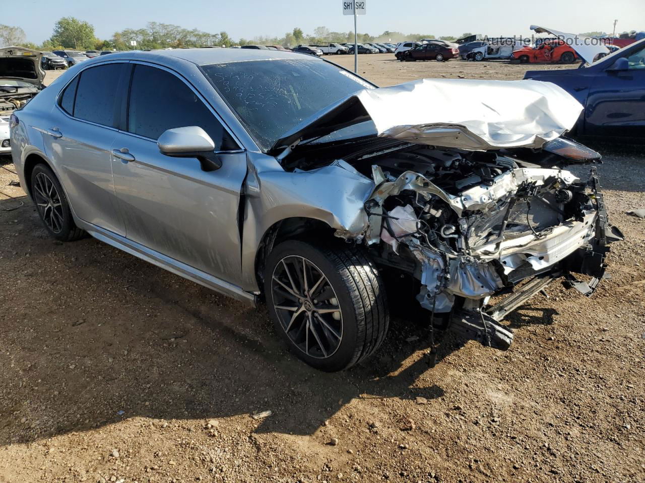 2021 Toyota Camry Se Silver vin: 4T1G11AK0MU476034