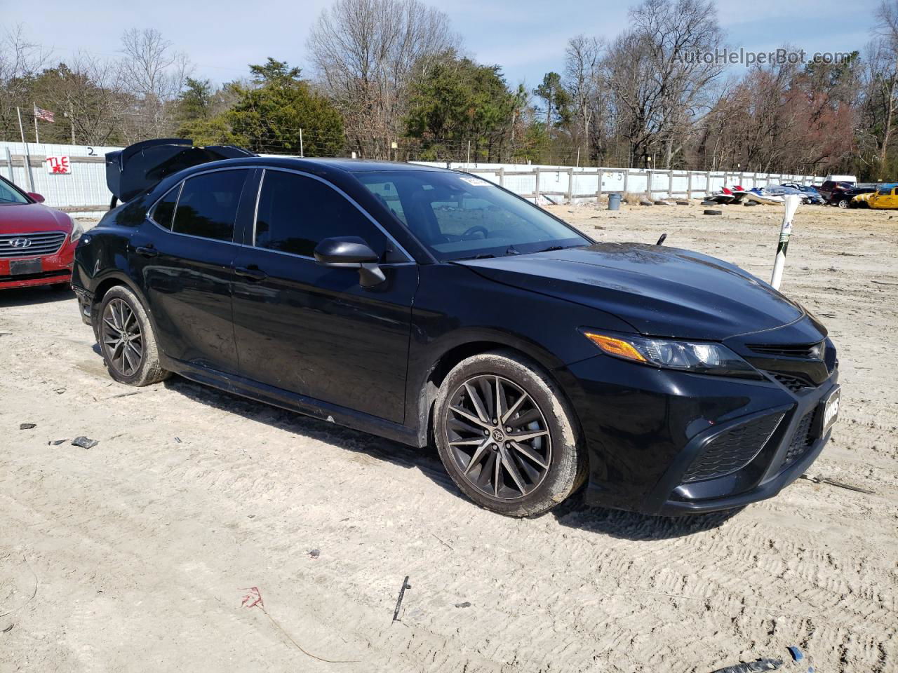 2021 Toyota Camry Se Black vin: 4T1G11AK0MU478205