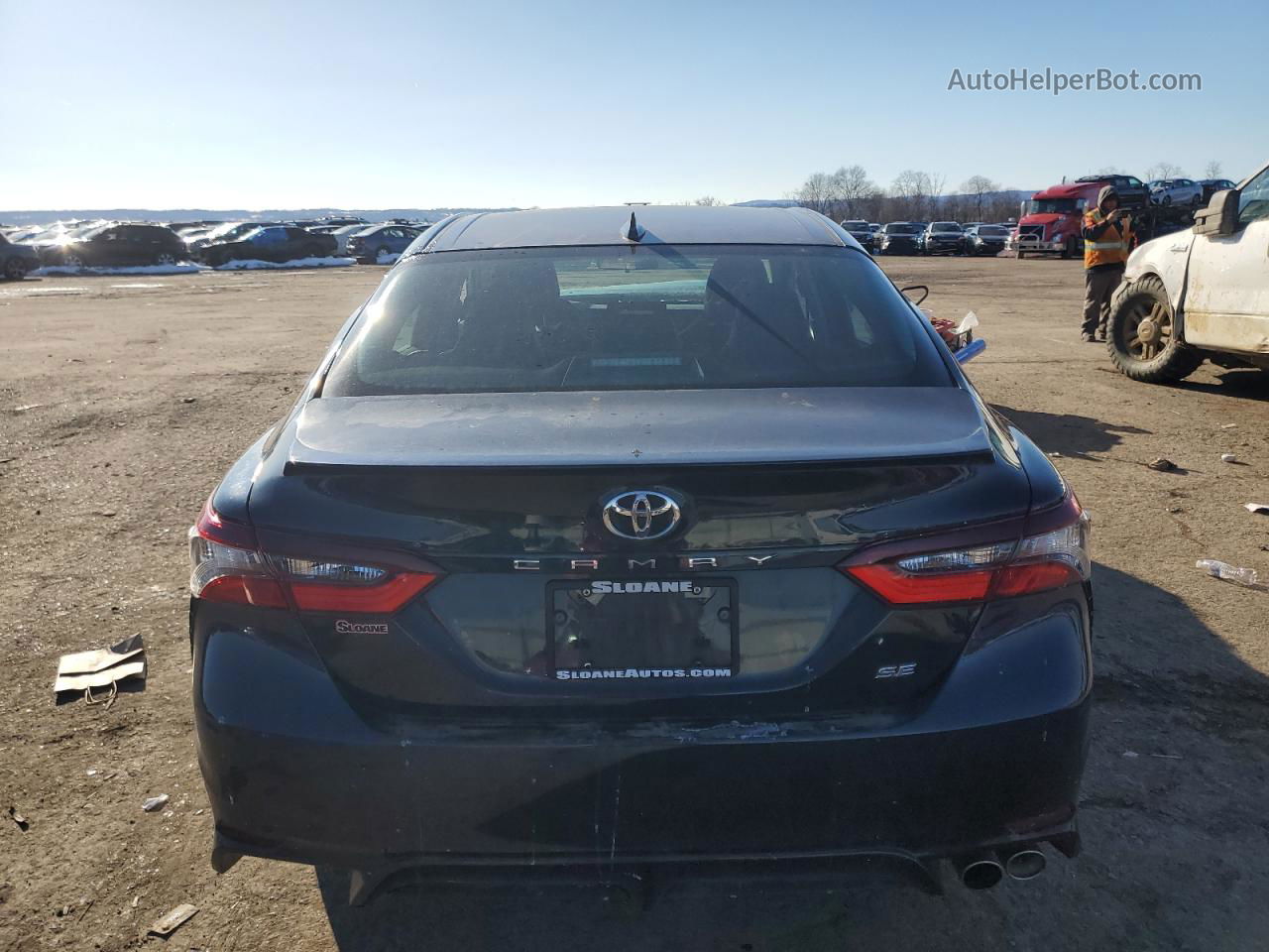 2021 Toyota Camry Se Черный vin: 4T1G11AK0MU497272