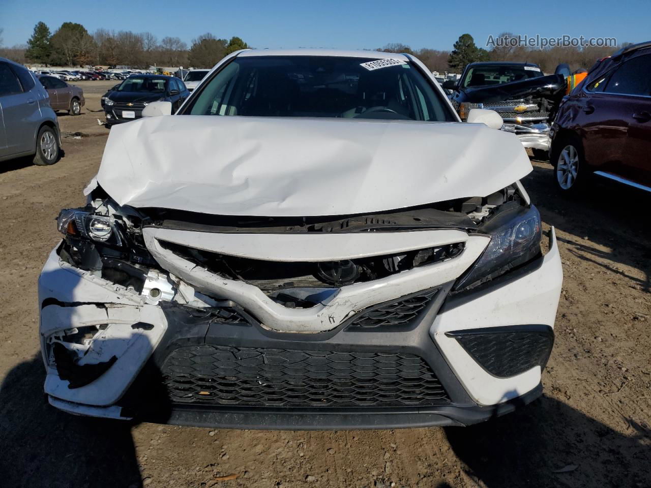 2021 Toyota Camry Se White vin: 4T1G11AK0MU543280