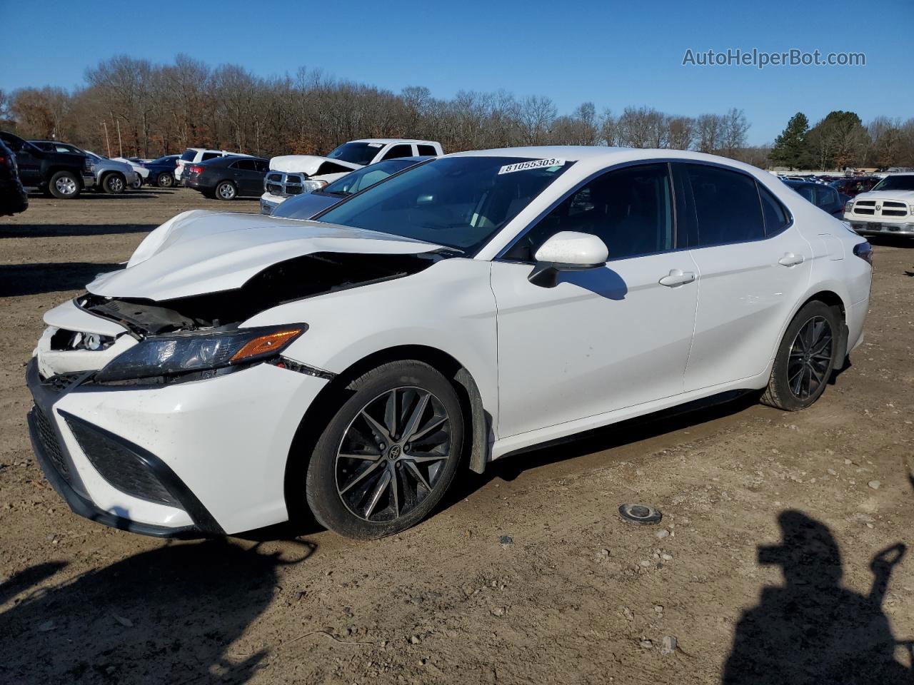 2021 Toyota Camry Se White vin: 4T1G11AK0MU543280