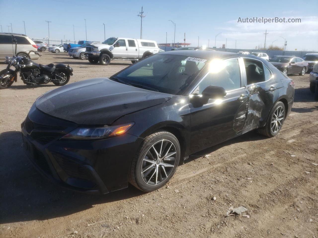 2021 Toyota Camry Se Черный vin: 4T1G11AK0MU600299