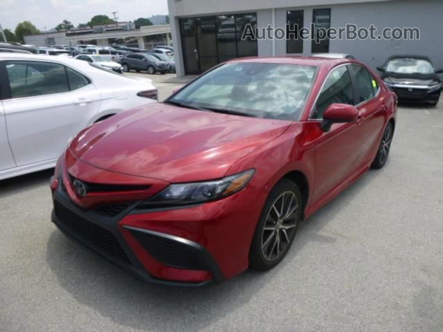 2021 Toyota Camry Se Red vin: 4T1G11AK1MU438571