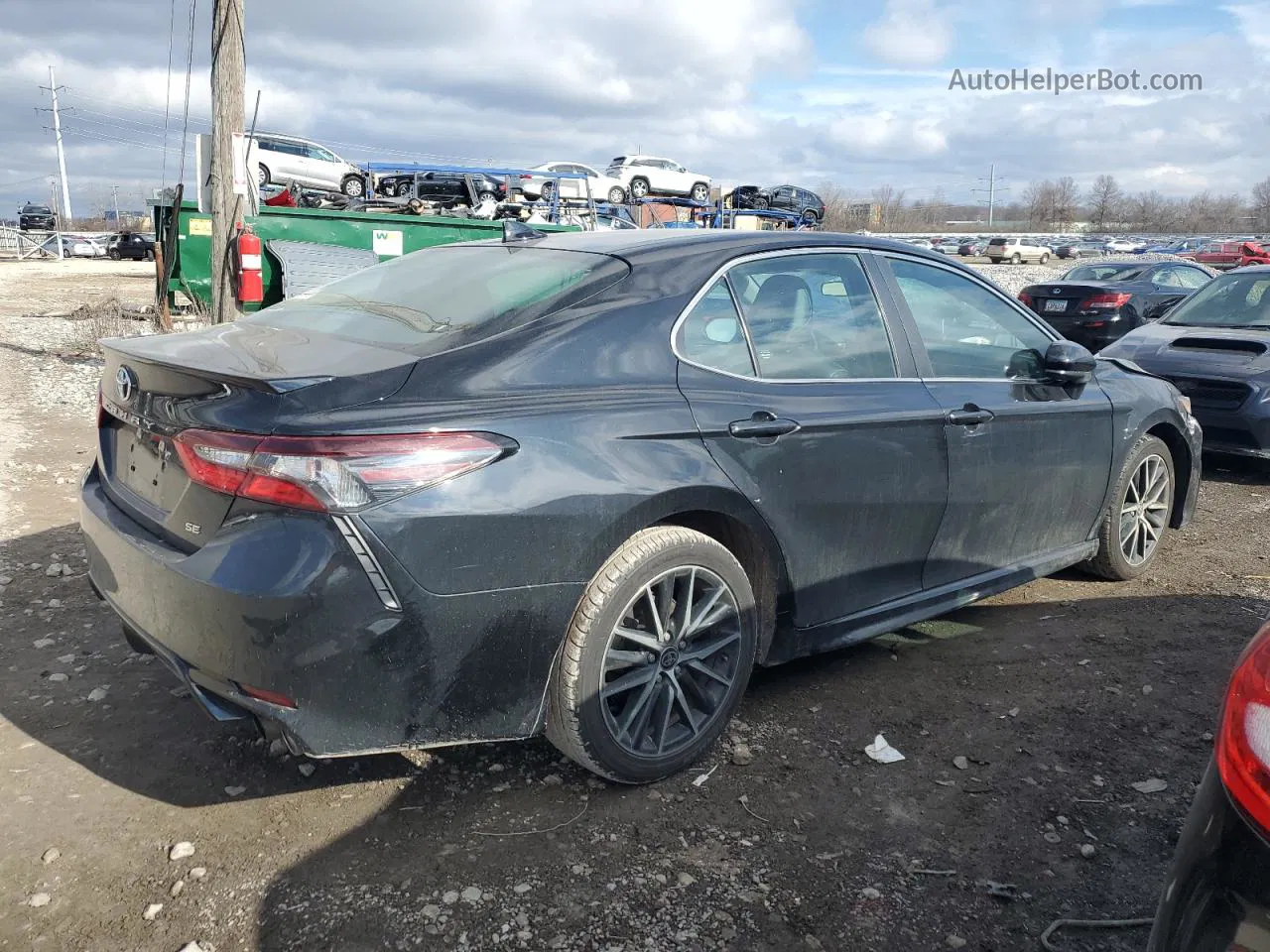 2021 Toyota Camry Se Black vin: 4T1G11AK1MU443480