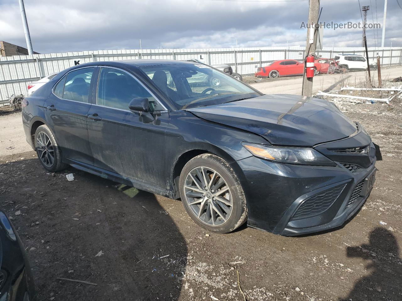 2021 Toyota Camry Se Black vin: 4T1G11AK1MU443480