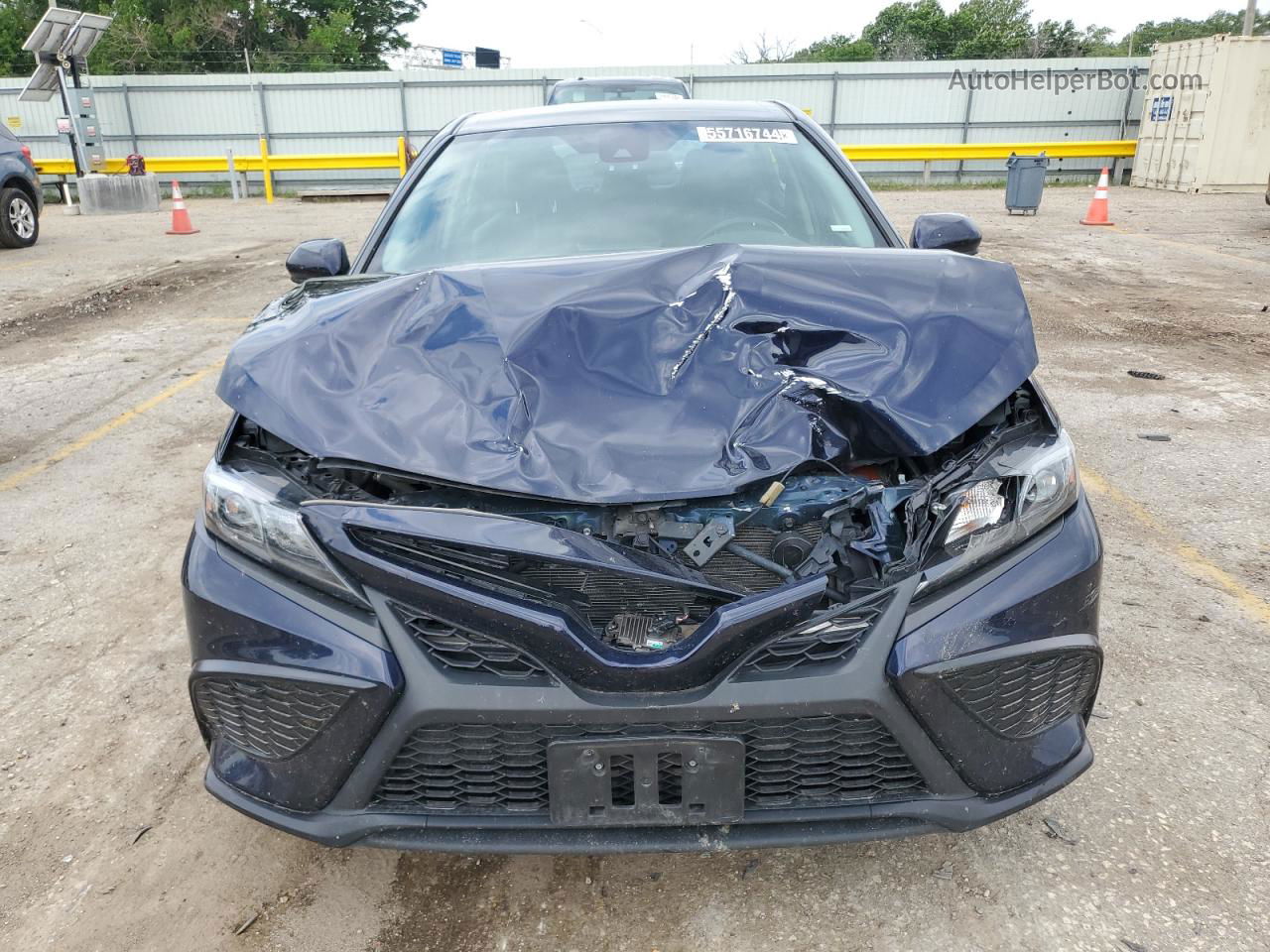 2021 Toyota Camry Se Синий vin: 4T1G11AK1MU468945