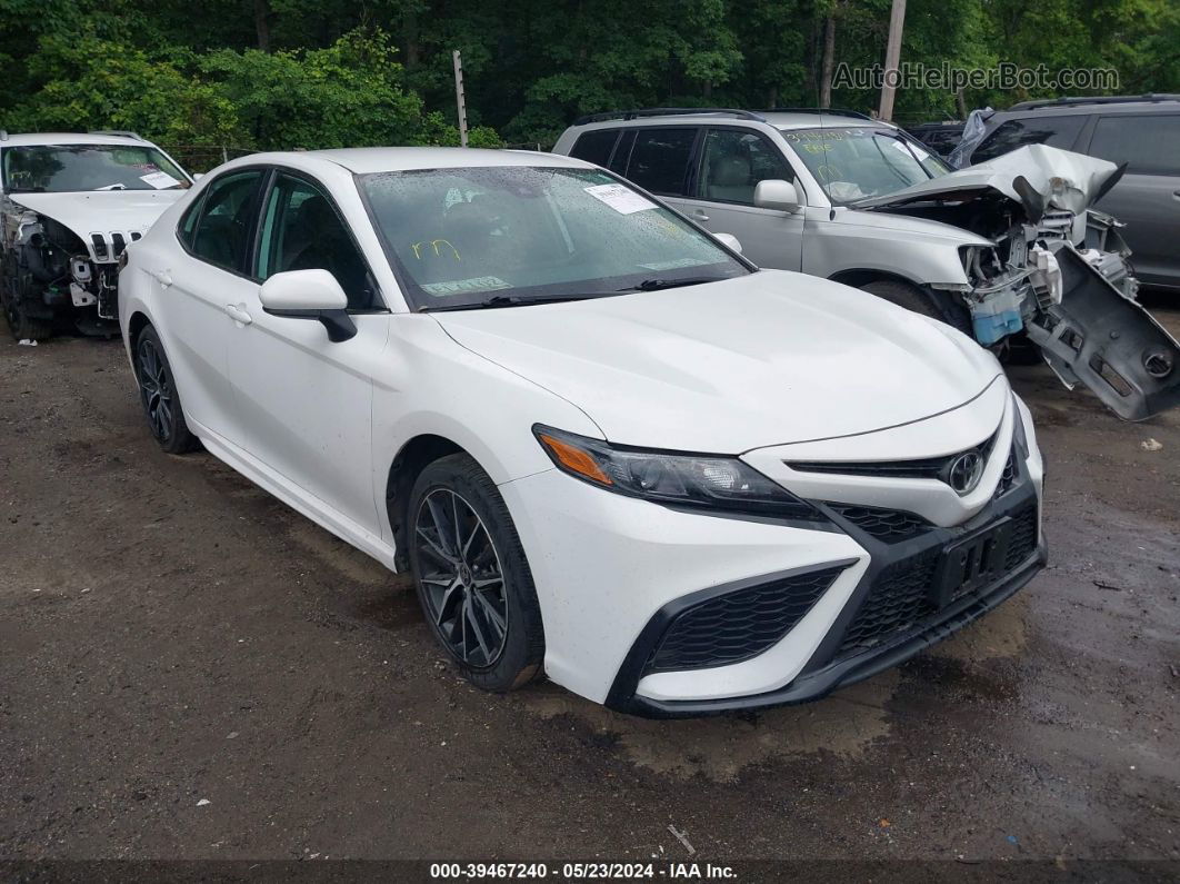 2021 Toyota Camry Se White vin: 4T1G11AK1MU474275