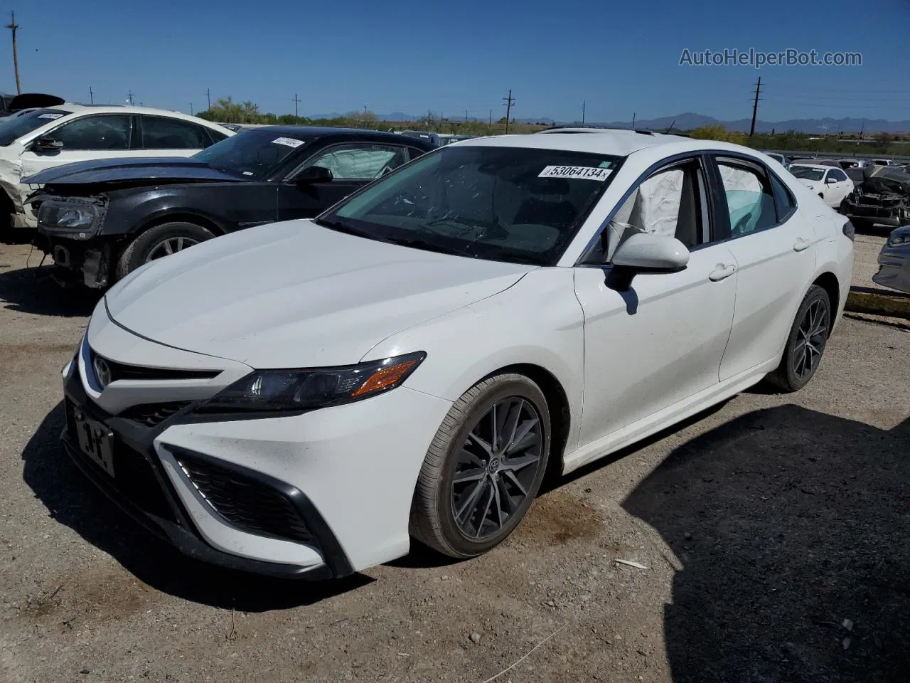 2021 Toyota Camry Se White vin: 4T1G11AK1MU521028