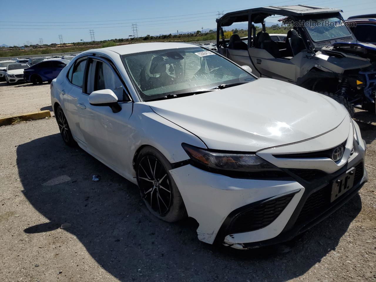 2021 Toyota Camry Se Белый vin: 4T1G11AK1MU521028