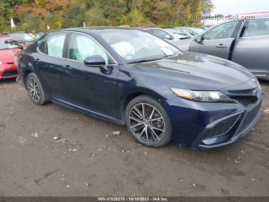 2021 Toyota Camry Se Blue vin: 4T1G11AK1MU522003