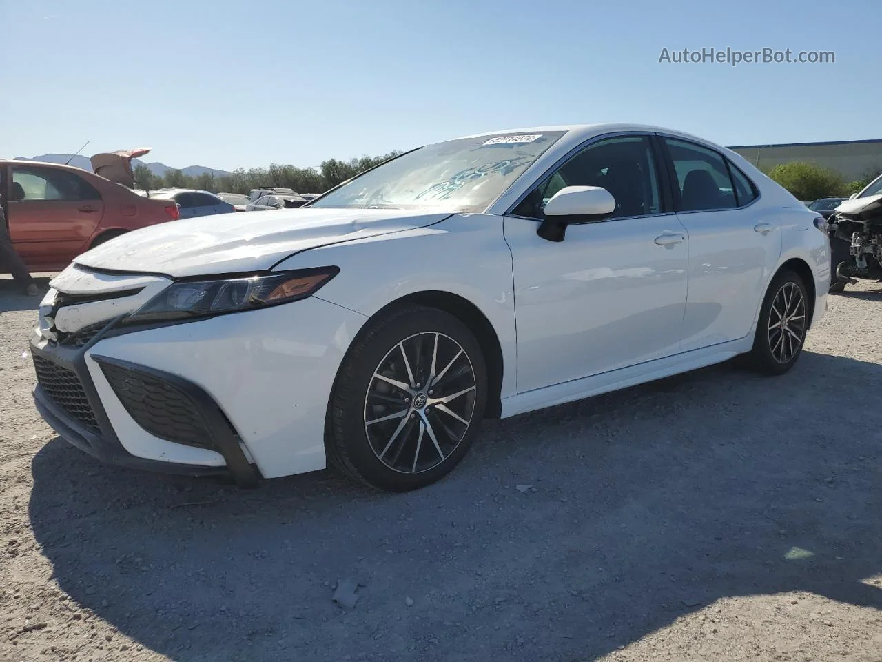 2021 Toyota Camry Se White vin: 4T1G11AK1MU544440