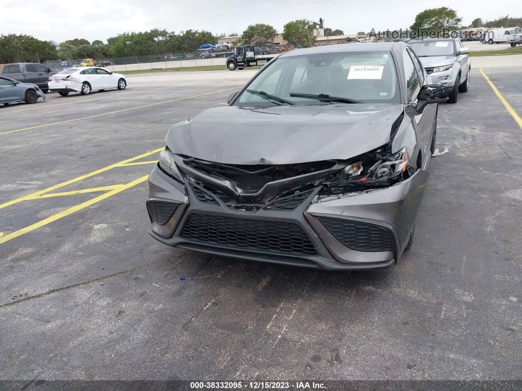 2021 Toyota Camry Se Серый vin: 4T1G11AK2MU496169