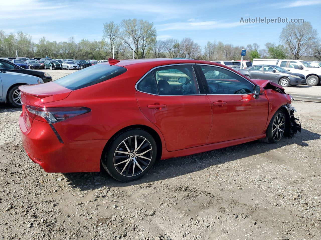 2021 Toyota Camry Se Red vin: 4T1G11AK3MU413641