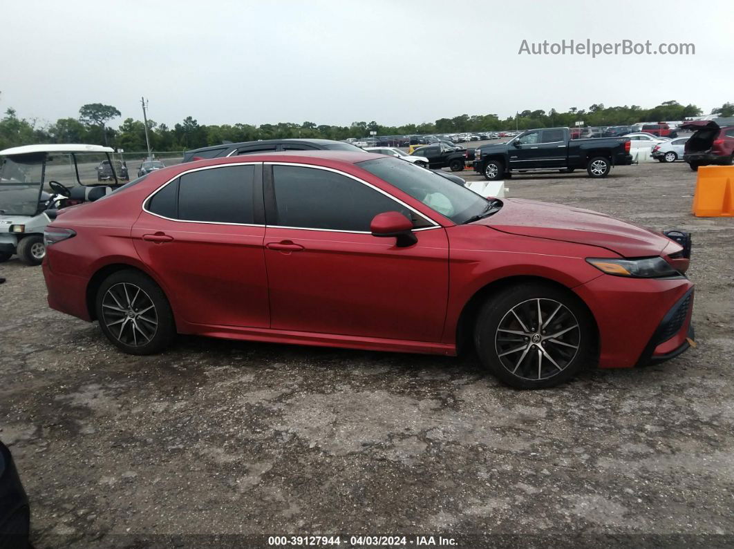 2021 Toyota Camry Se Red vin: 4T1G11AK3MU416958