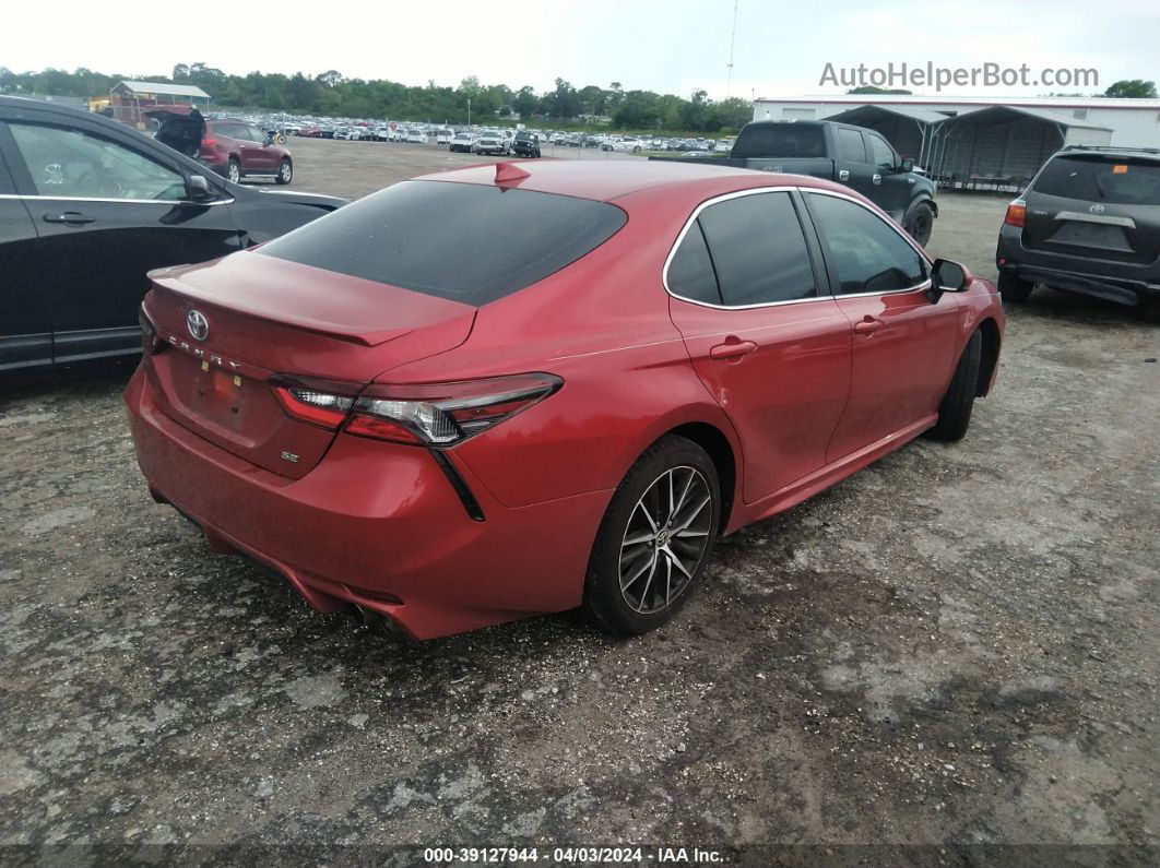 2021 Toyota Camry Se Red vin: 4T1G11AK3MU416958