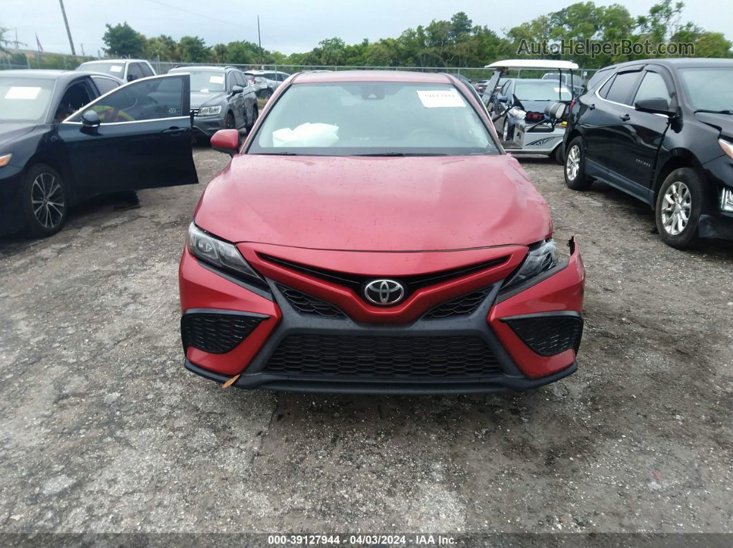 2021 Toyota Camry Se Red vin: 4T1G11AK3MU416958