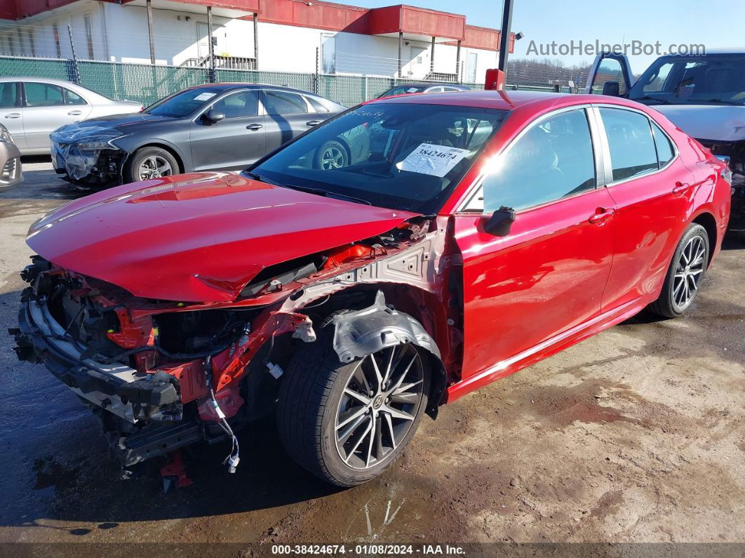 2021 Toyota Camry Se Red vin: 4T1G11AK3MU455615