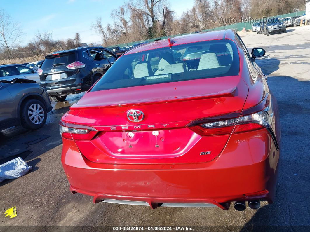 2021 Toyota Camry Se Red vin: 4T1G11AK3MU455615