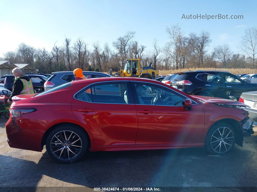 2021 Toyota Camry Se Red vin: 4T1G11AK3MU455615