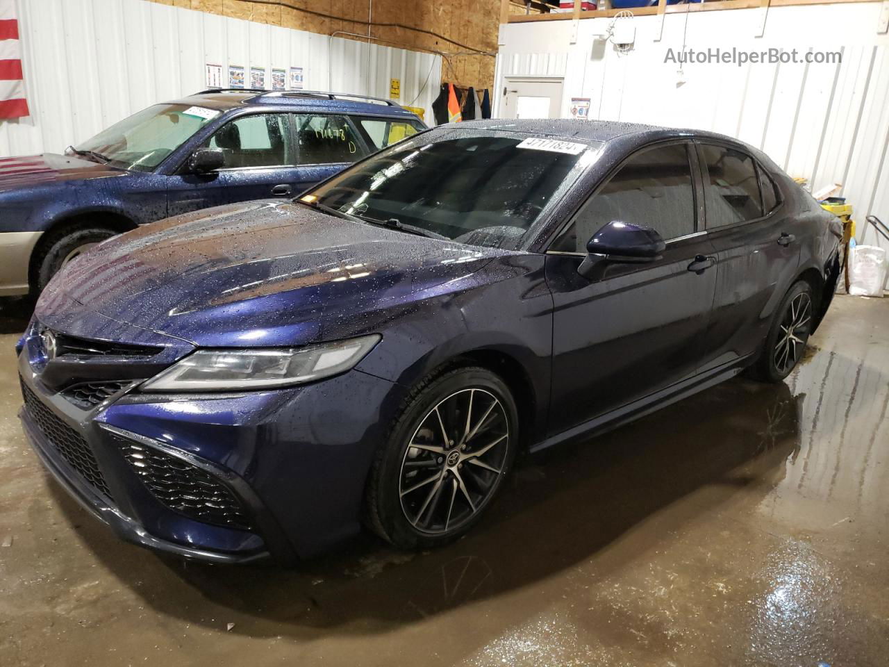 2021 Toyota Camry Se Blue vin: 4T1G11AK3MU477274