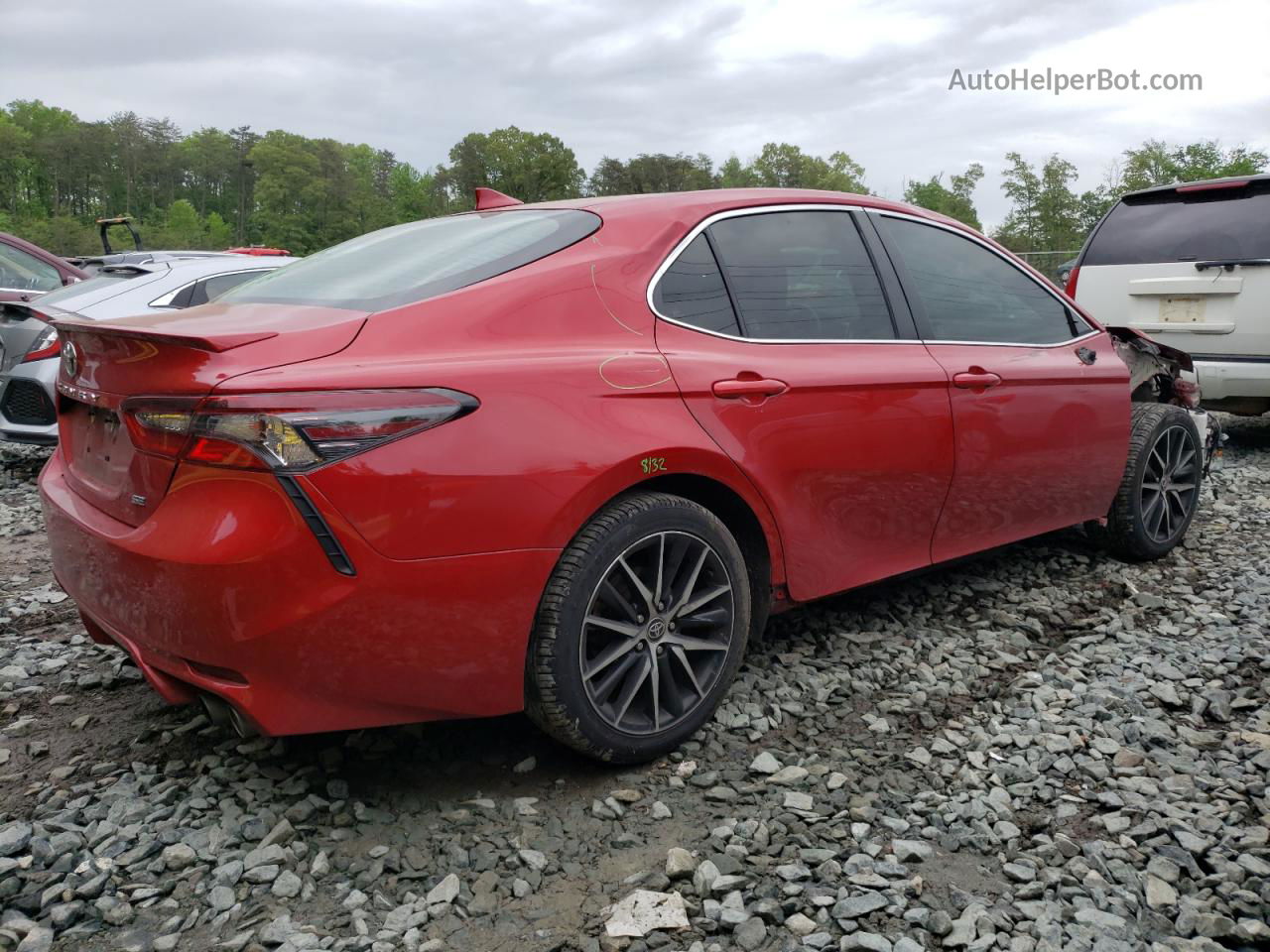 2021 Toyota Camry Se Красный vin: 4T1G11AK3MU487383