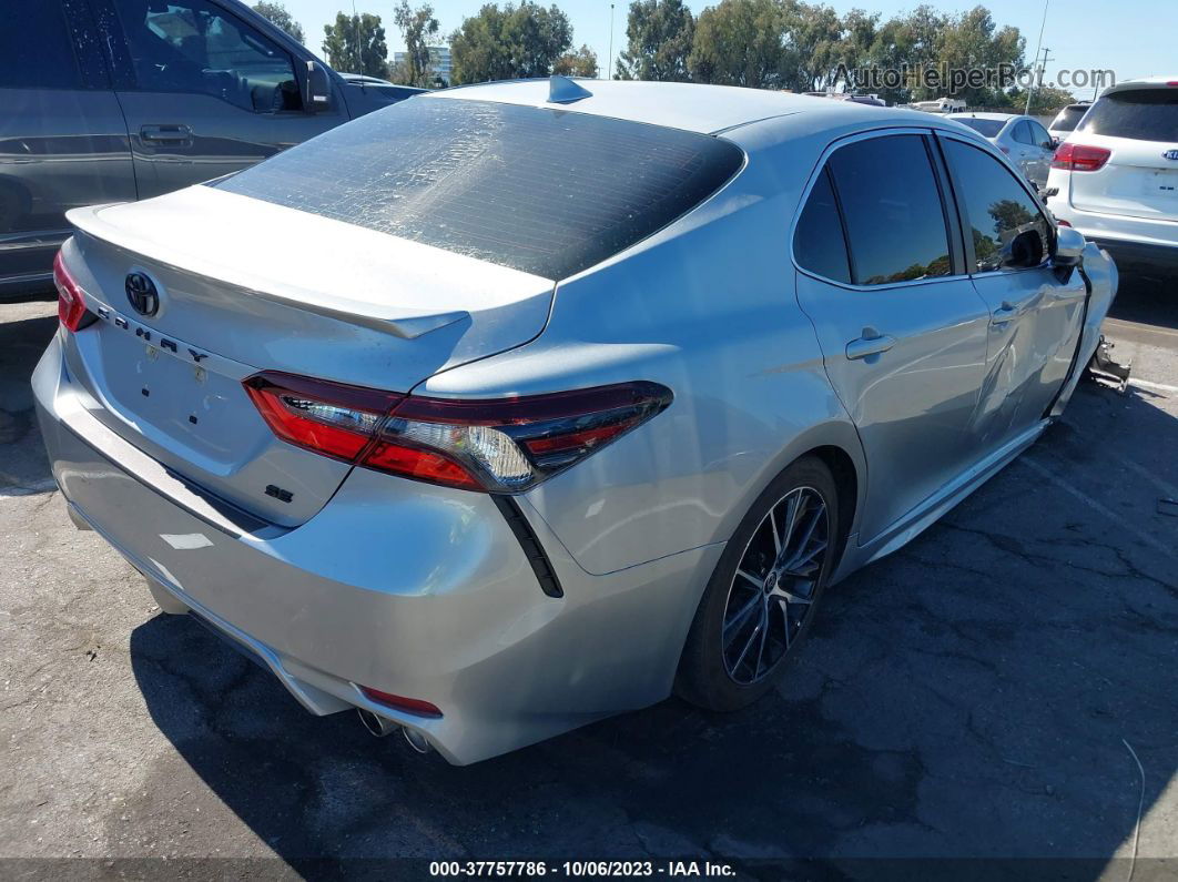 2021 Toyota Camry Se Silver vin: 4T1G11AK3MU538008