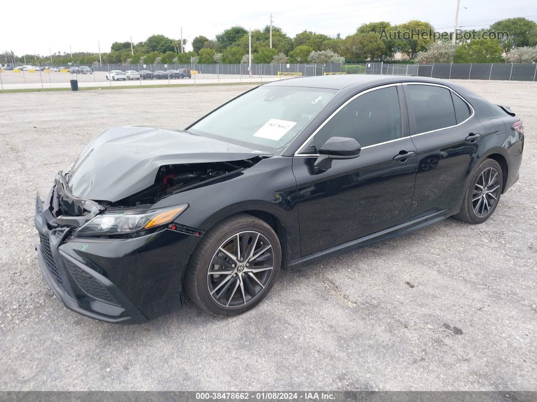 2021 Toyota Camry Se Черный vin: 4T1G11AK3MU557545