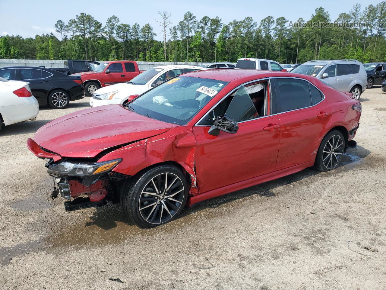 2021 Toyota Camry Se Red vin: 4T1G11AK4MU447412