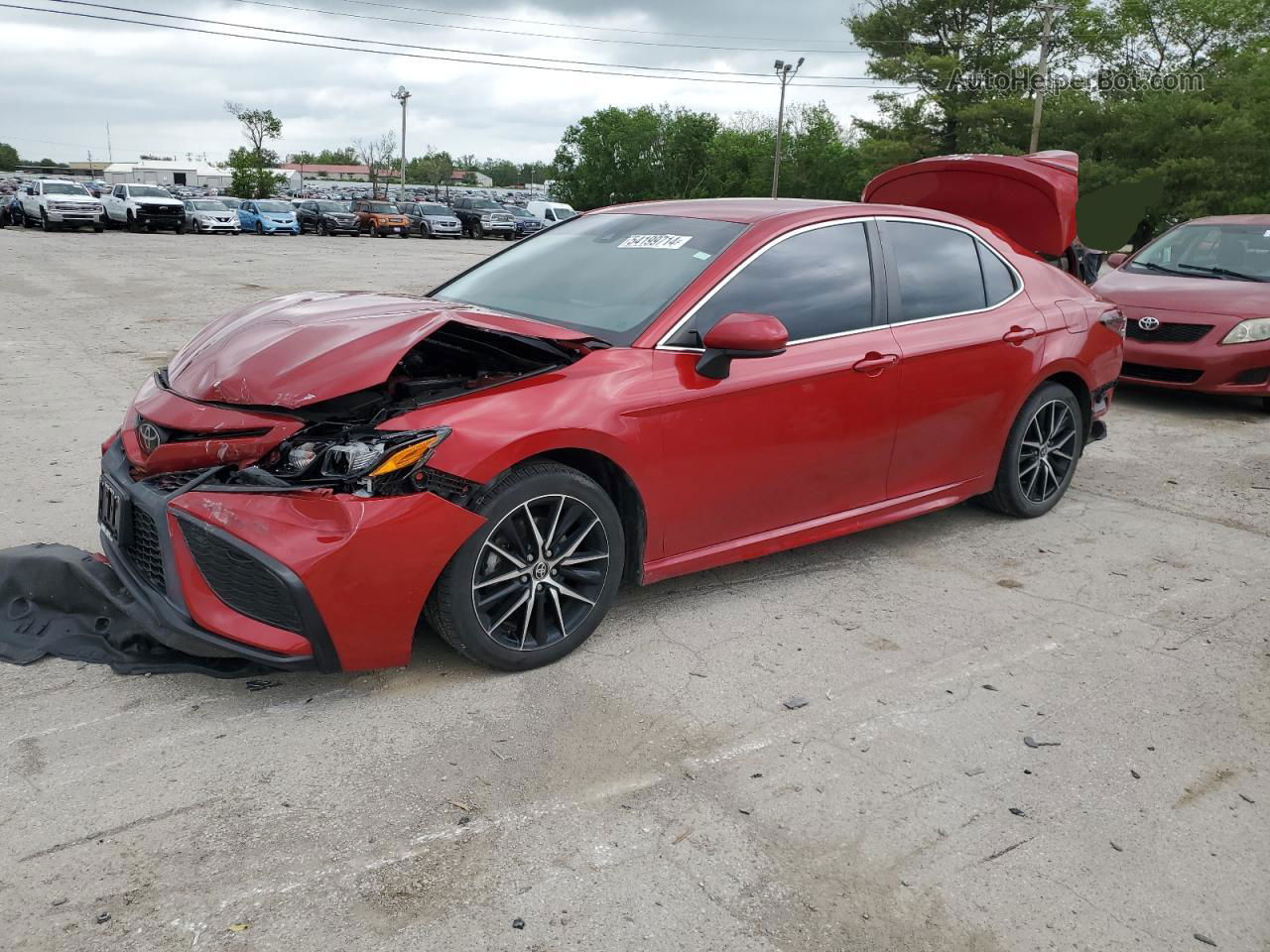 2021 Toyota Camry Se Red vin: 4T1G11AK4MU467711