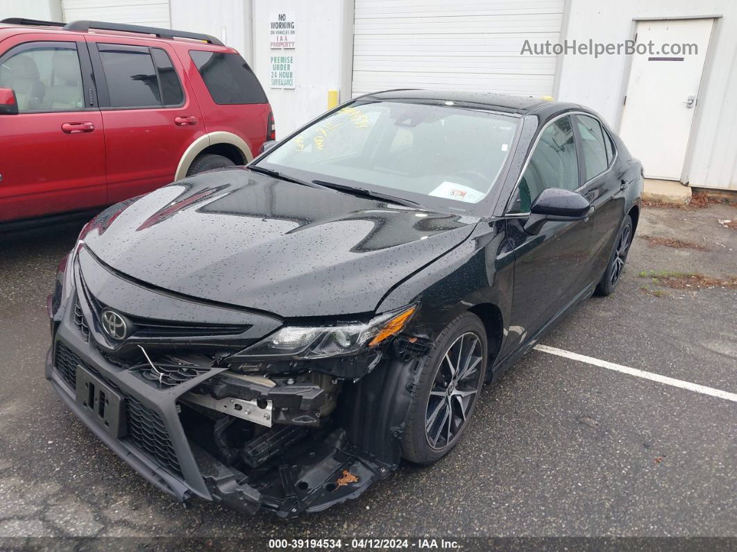 2021 Toyota Camry Se Black vin: 4T1G11AK4MU485318