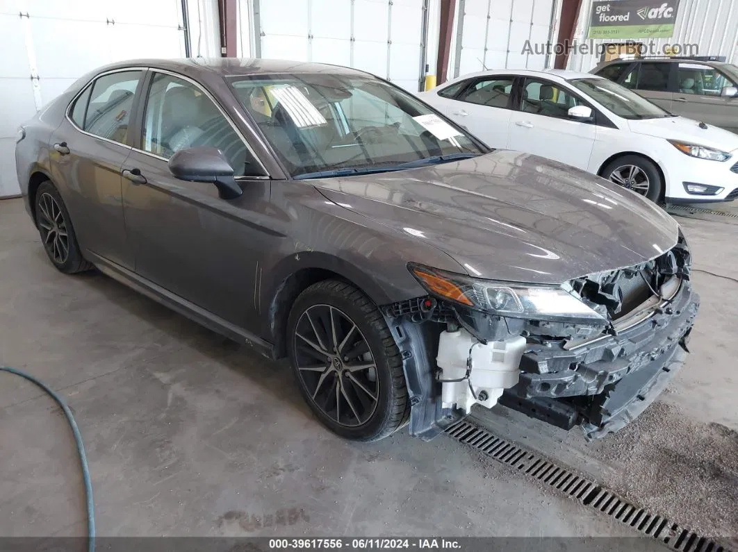 2021 Toyota Camry Se Серый vin: 4T1G11AK4MU491006