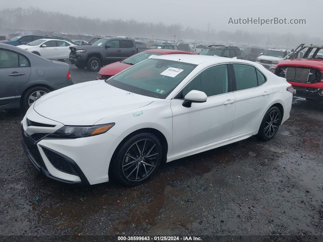 2021 Toyota Camry Se White vin: 4T1G11AK4MU539782