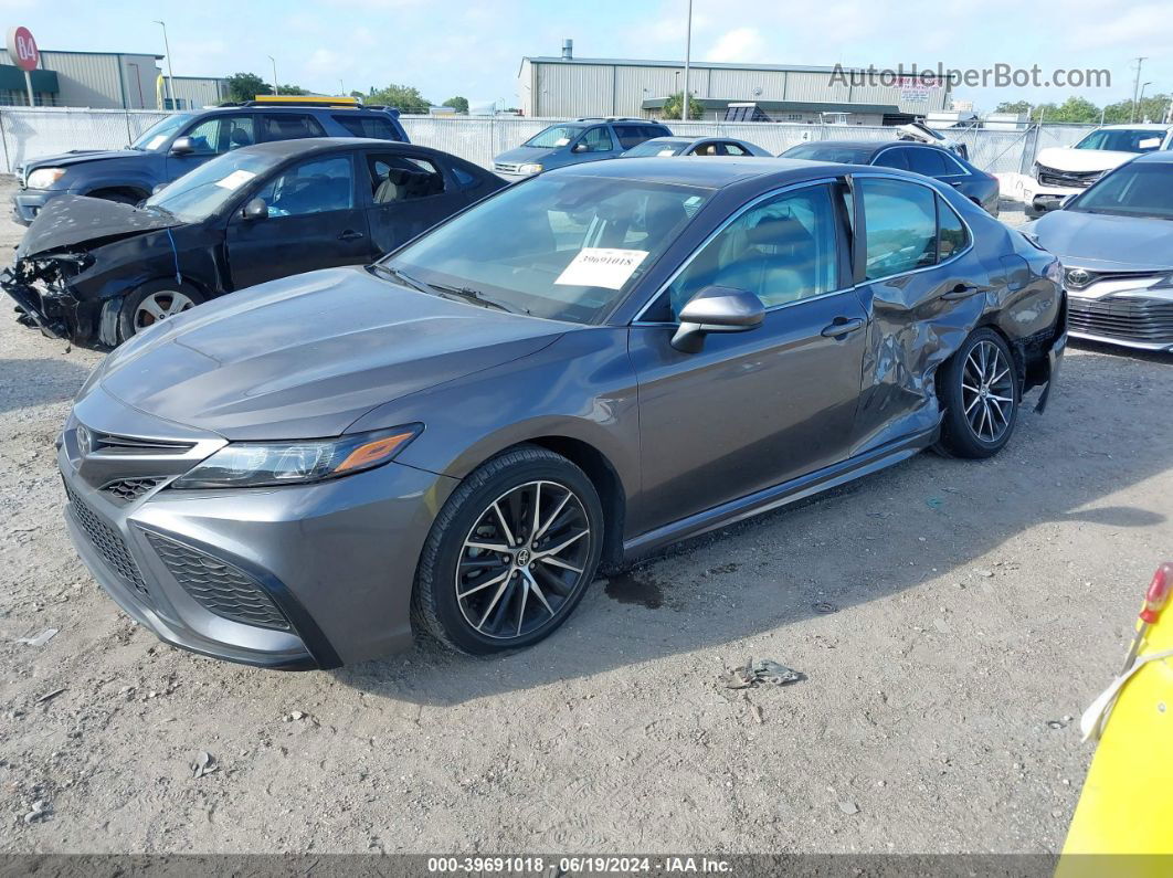 2021 Toyota Camry Se Серый vin: 4T1G11AK4MU563743