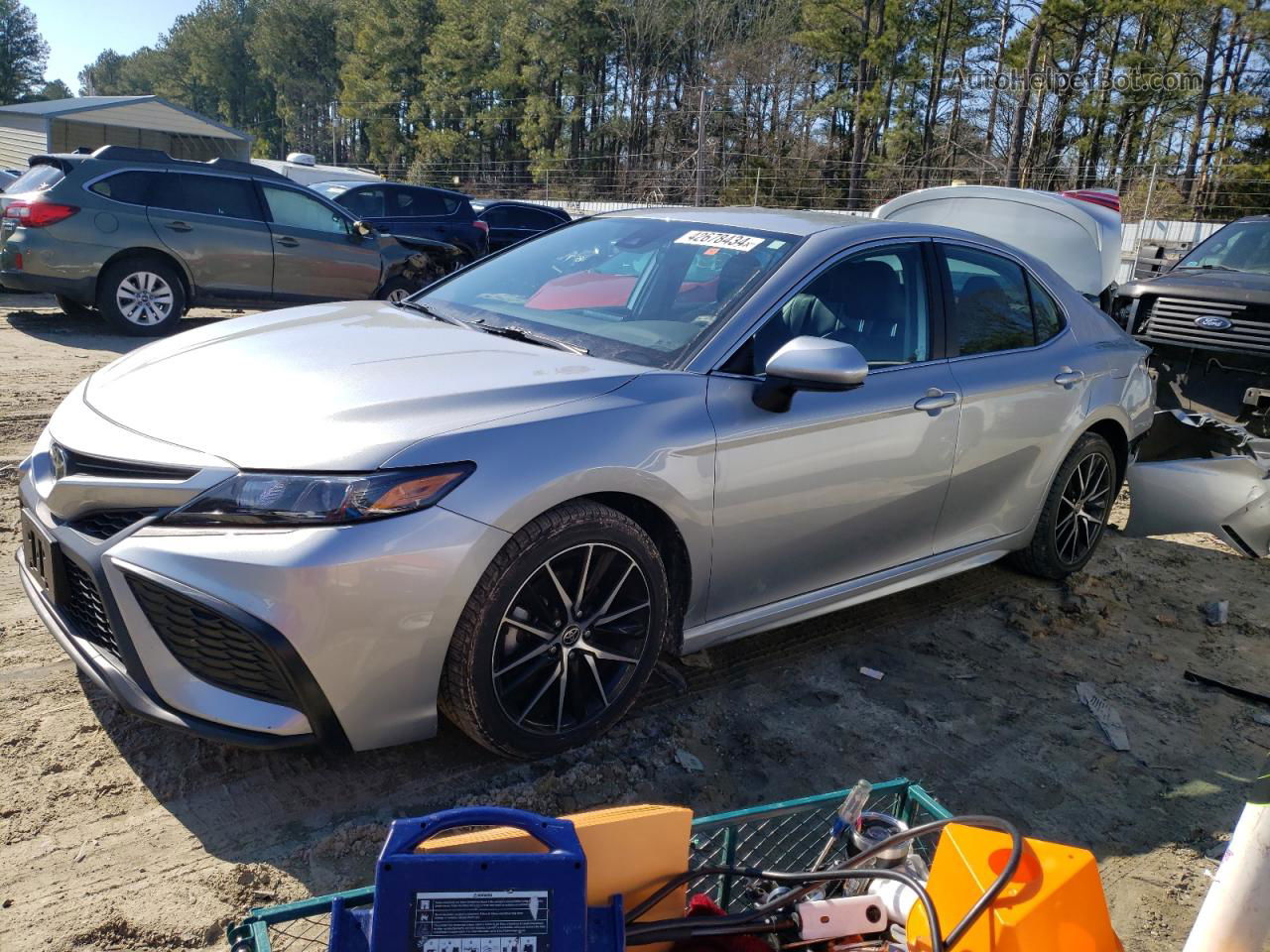 2021 Toyota Camry Se Silver vin: 4T1G11AK4MU569672