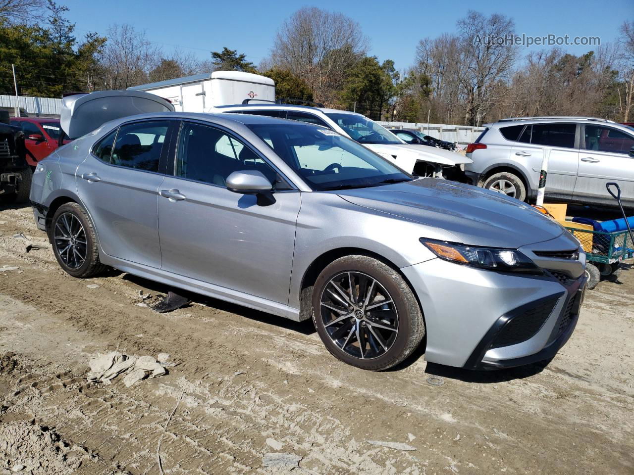 2021 Toyota Camry Se Silver vin: 4T1G11AK4MU569672