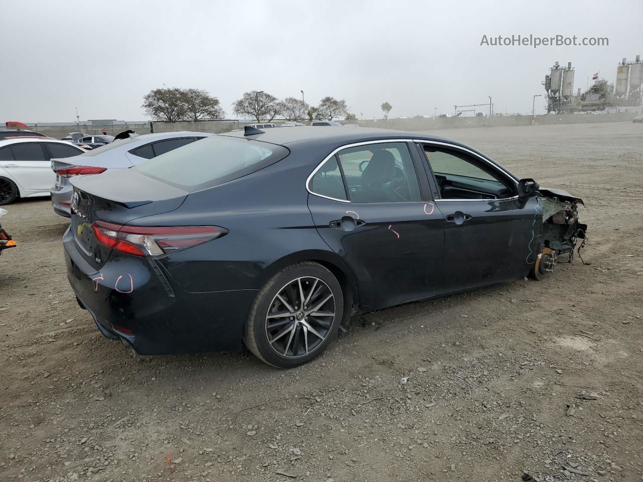 2021 Toyota Camry Se Синий vin: 4T1G11AK5MU446446