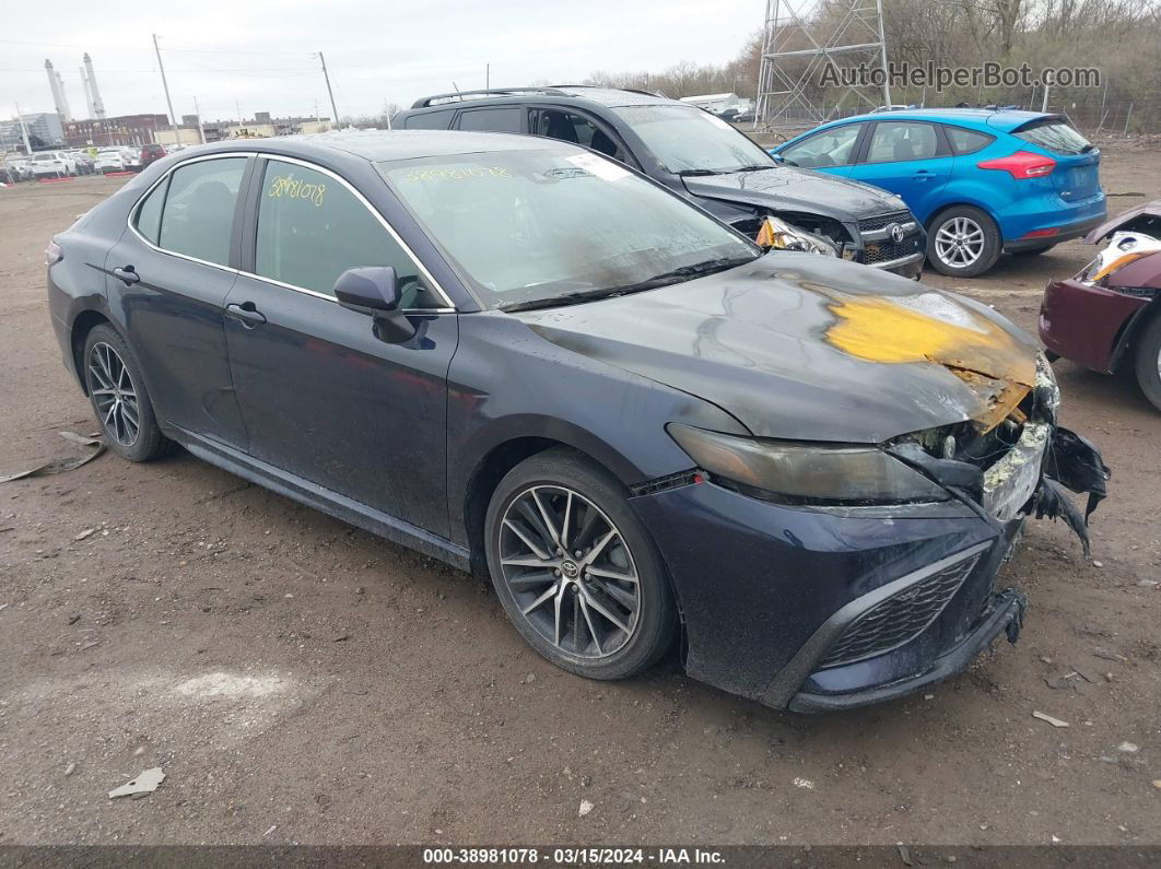 2021 Toyota Camry Se Dark Blue vin: 4T1G11AK5MU446477